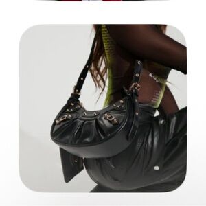 NWOT Black Leather Women's Bag Set